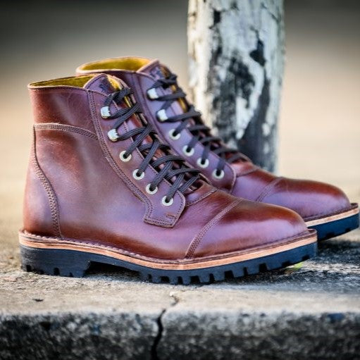 Numzaan Boot – Walnut Veg Tan, Frog Sole