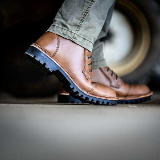 Numzaan Boot – Natural Veg Tan, Grip Sole