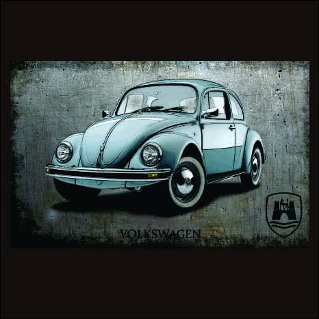 Steel Sign-VW Beetle