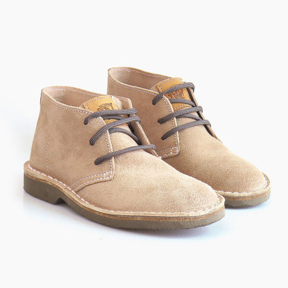 photo-fawn suede ladies Jim Green vellie, side view 3