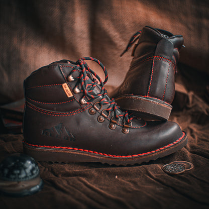 photo-Dark brown recon trailblazer boot, side view 4