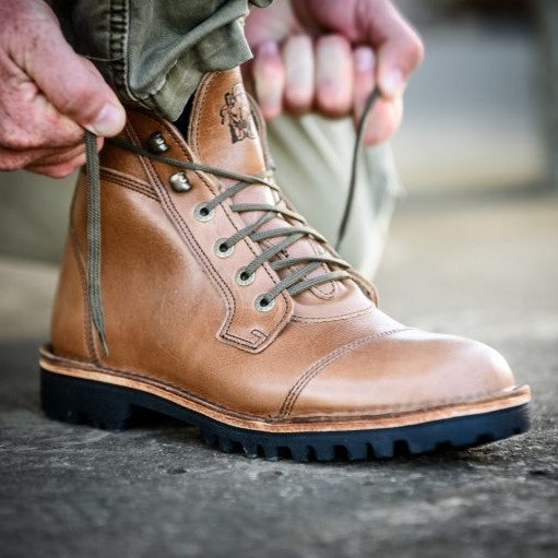Numzaan Boot – Natural Veg Tan, Grip Sole
