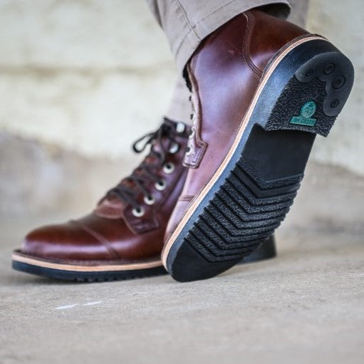 Numzaan Boot – Walnut Veg Tan, Frog Sole