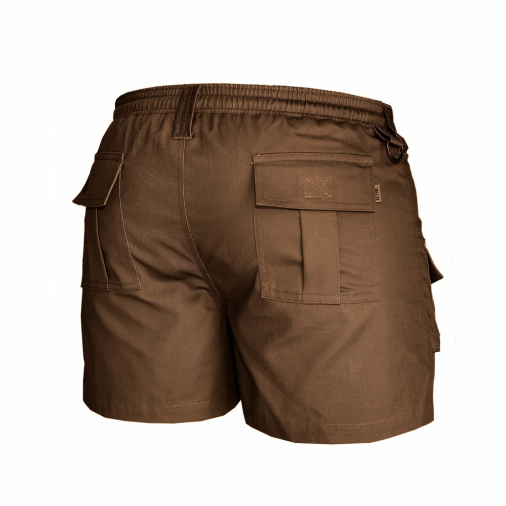 photo-tobacco DKW boerboel shorts, back view 