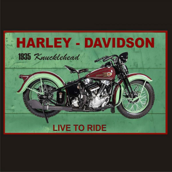 Steel Sign-Harley Davidson