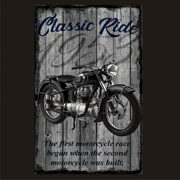 Steel Sign-Classic Ride