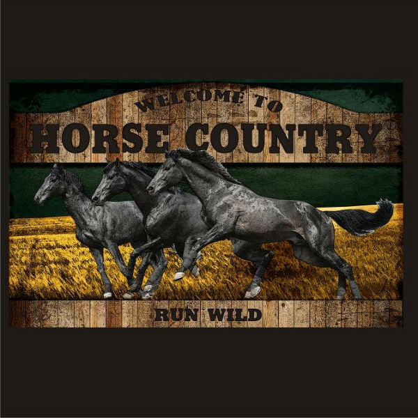 Steel Sign-Horse Country