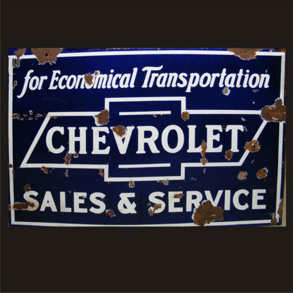Steel Sign-Chevrolet sales & Service