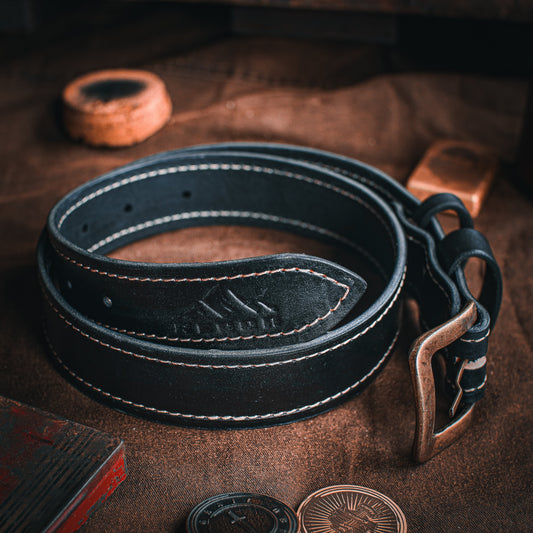 Recon Leather Belt - Black