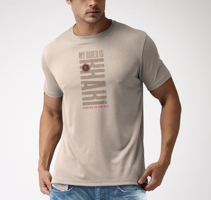 Premium Cotton T-Shirt Printed – Stone “BLOED”