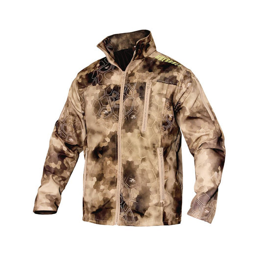 photo-Shell camo combat jacket, front view